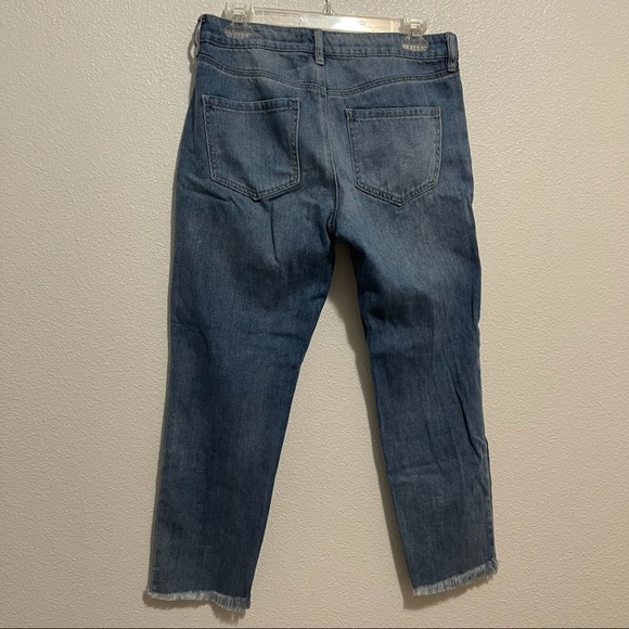 Refuge Women’s white floral embroidered jeans size 6 100% cotton - Picture 2 of 8